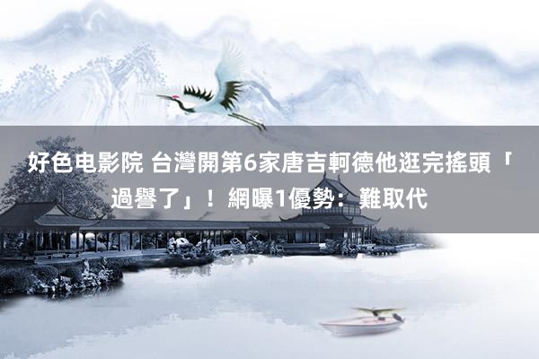 好色电影院 台灣開第6家唐吉軻德　他逛完搖頭「過譽了」！網曝1優勢：難取代