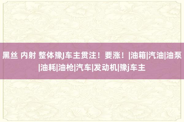 黑丝 内射 整体豫J车主贯注！要涨！|油箱|汽油|油泵|油耗|油枪|汽车|发动机|豫j车主