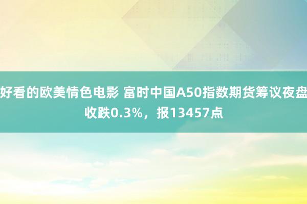 好看的欧美情色电影 富时中国A50指数期货筹议夜盘收跌0.3%，报13457点