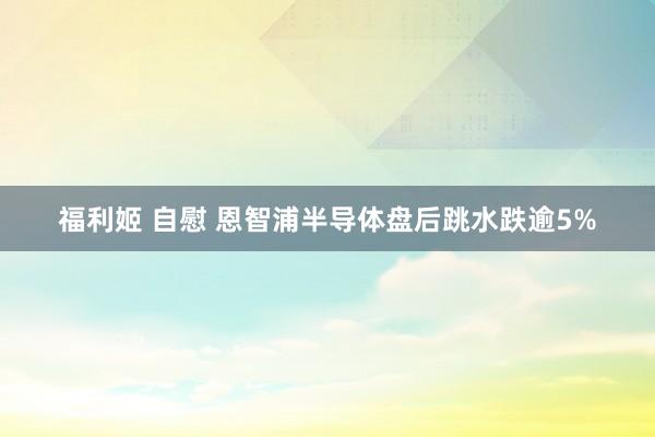 福利姬 自慰 恩智浦半导体盘后跳水跌逾5%